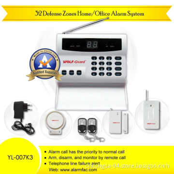 8 Wireless Defense Zone Commercial Intruder Alarm System (YL-007K4)